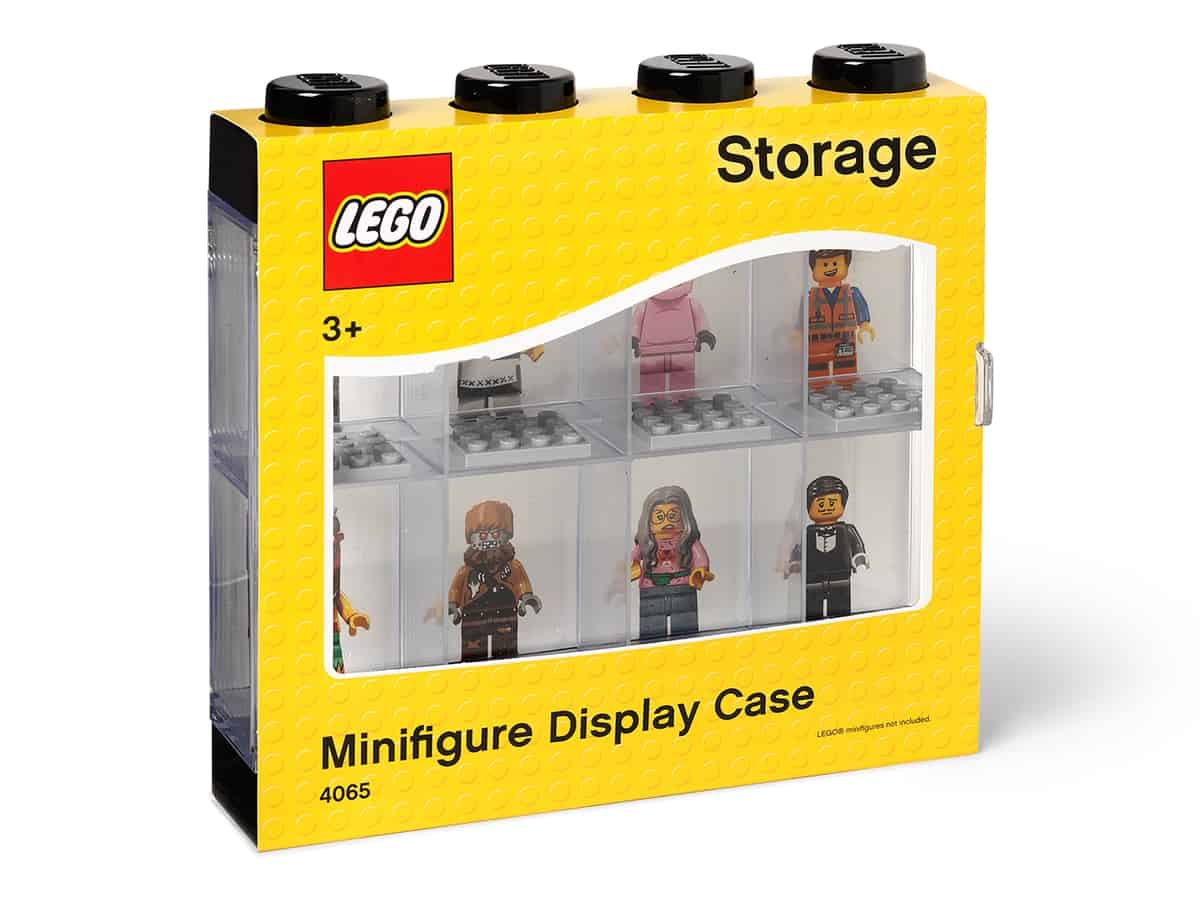 lego 5006152 svart utstillingsmonter for atte minifigurer