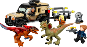 lego 76951 pyroraptor og dilophosaurus transport