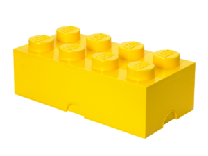 lego 5006916 gul atteknotters oppbevaringskloss